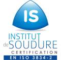 Certification Institut de Soudure  EN ISO 3834-2